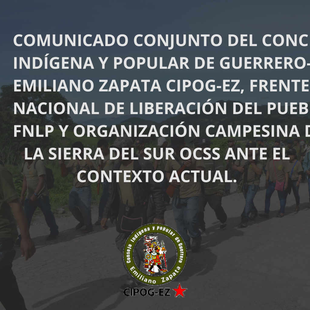 Comunicado Conjunto Del Concejo Indígena Y Popular De Guerrero Emiliano